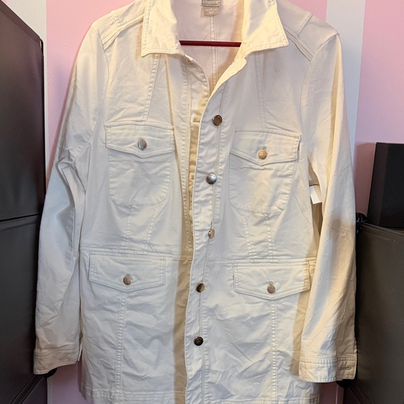 ❄️❄️Chico's Cream Utility Jacket❄️❄️ - Picture 4 of 4